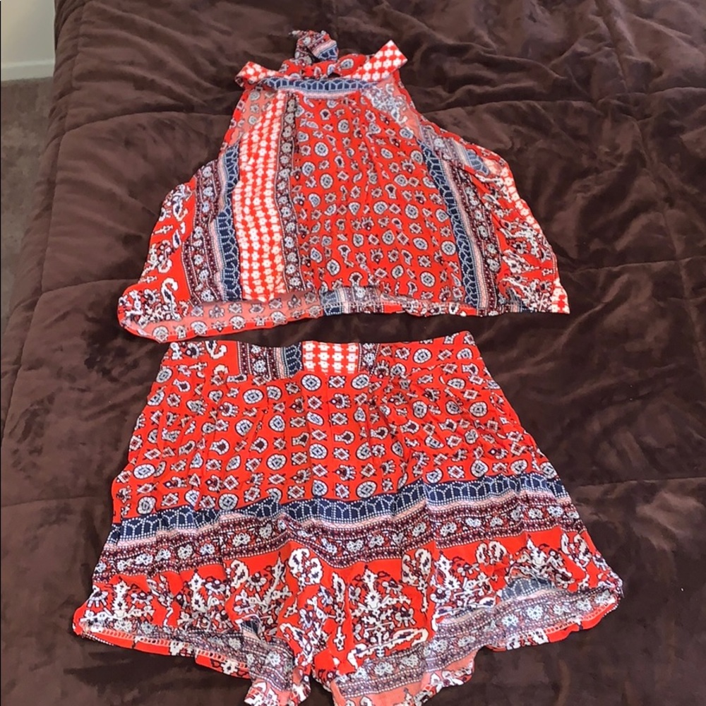 2 piece romper set